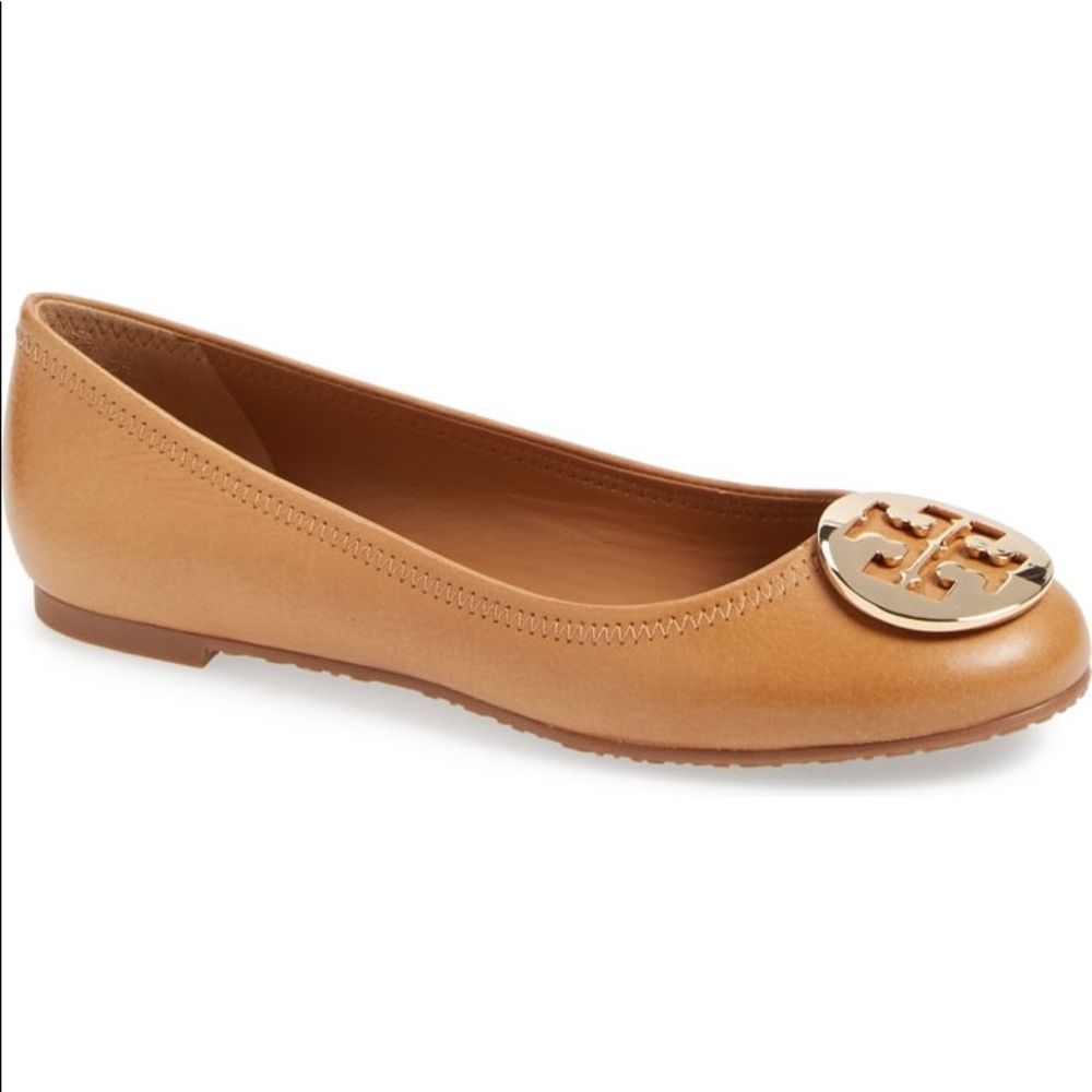 Tory Burch Tan Reva Flat
